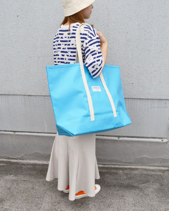 【バーンストア】STEELE CANVAS BASKET / Light Blue Steeletex Beach Tote