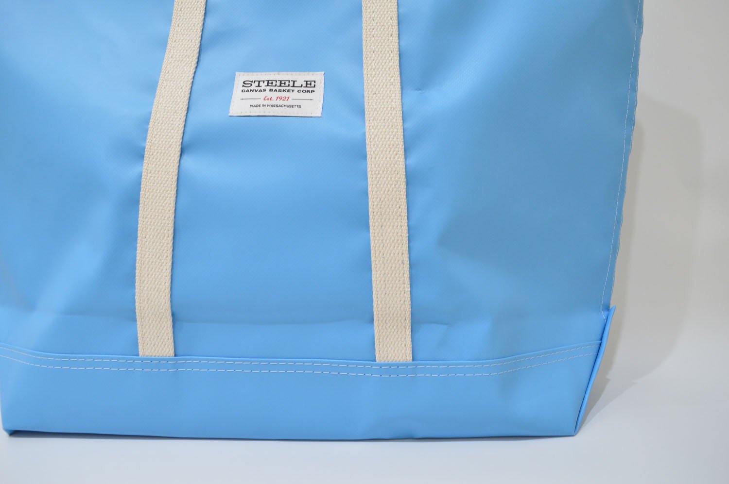 【バーンストア】STEELE CANVAS BASKET / Light Blue Steeletex Beach Tote