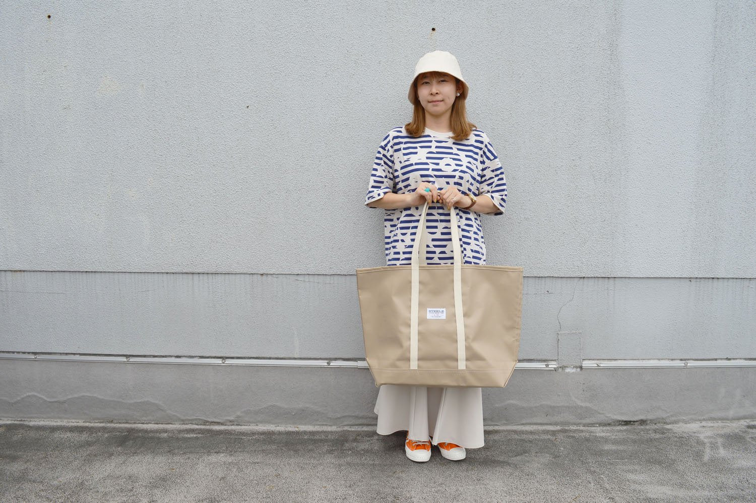 【バーンストア】STEELE CANVAS BASKET / Tan Steeletex Beach Tote