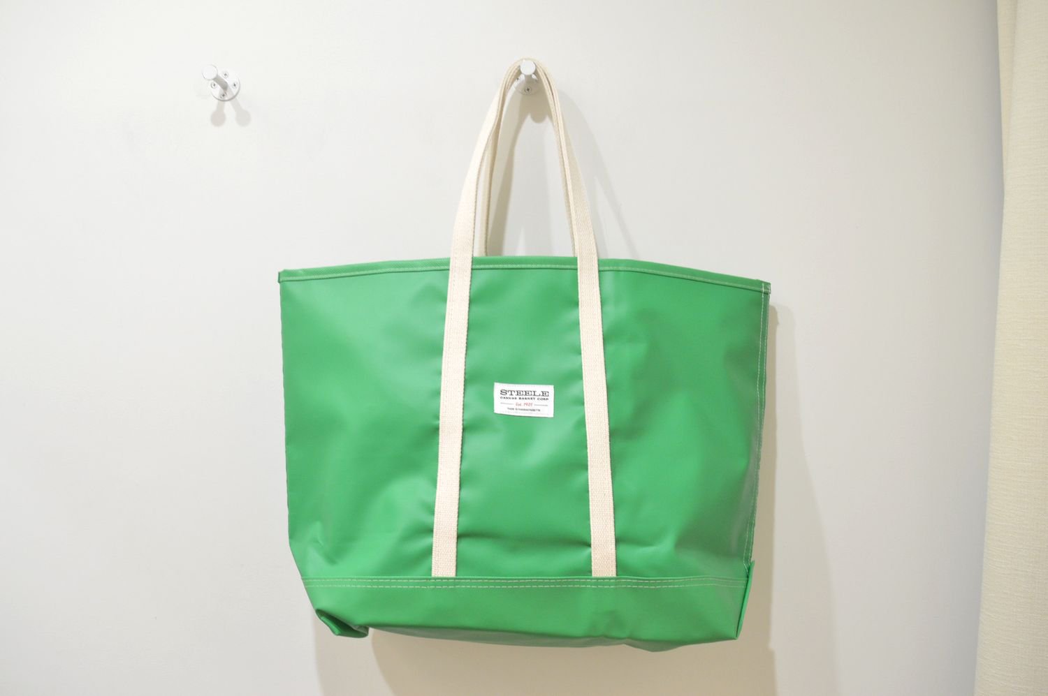 【バーンストア】STEELE CANVAS BASKET / Lime Green Beach Tote