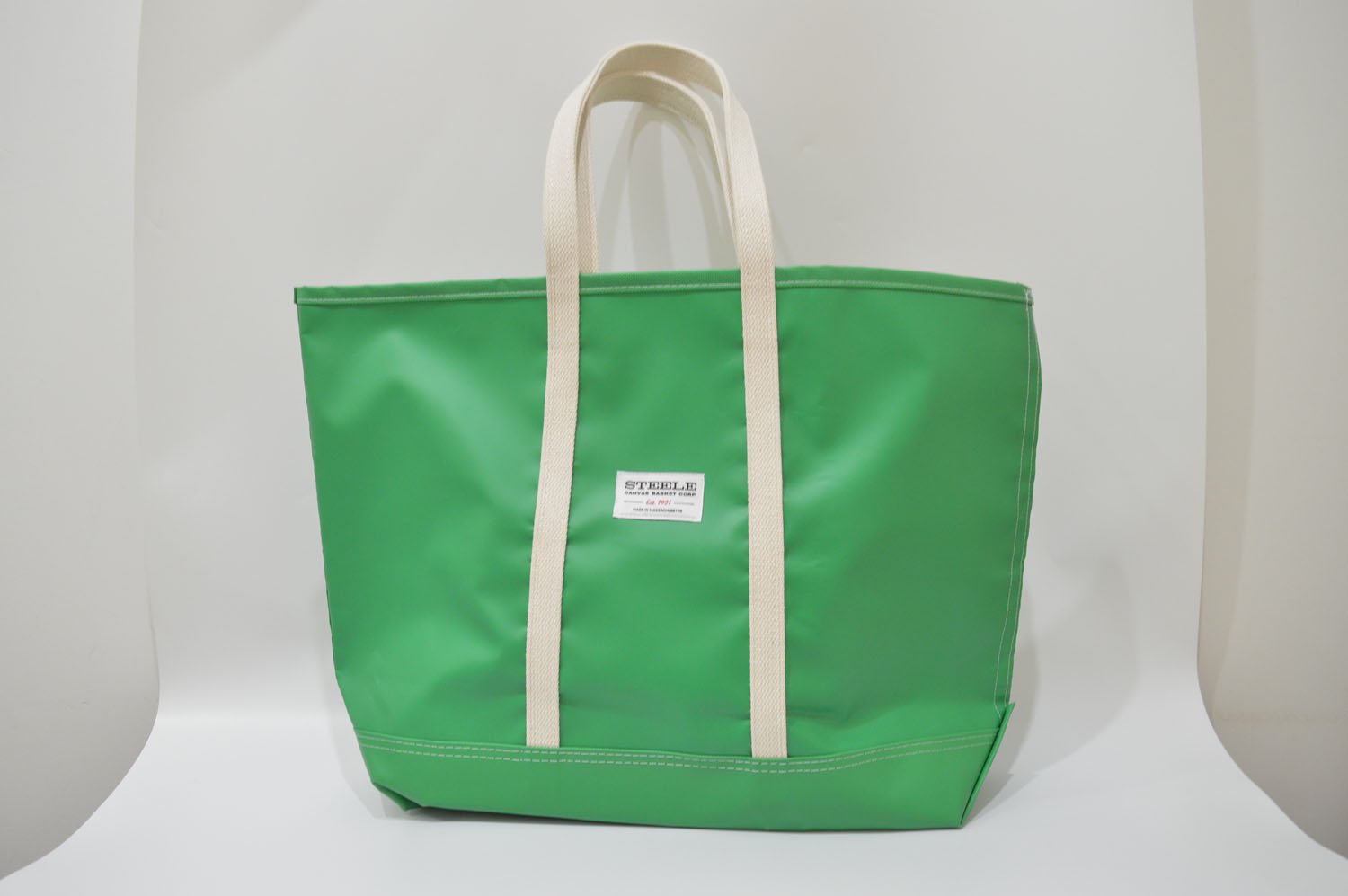 【バーンストア】STEELE CANVAS BASKET / Lime Green Beach Tote