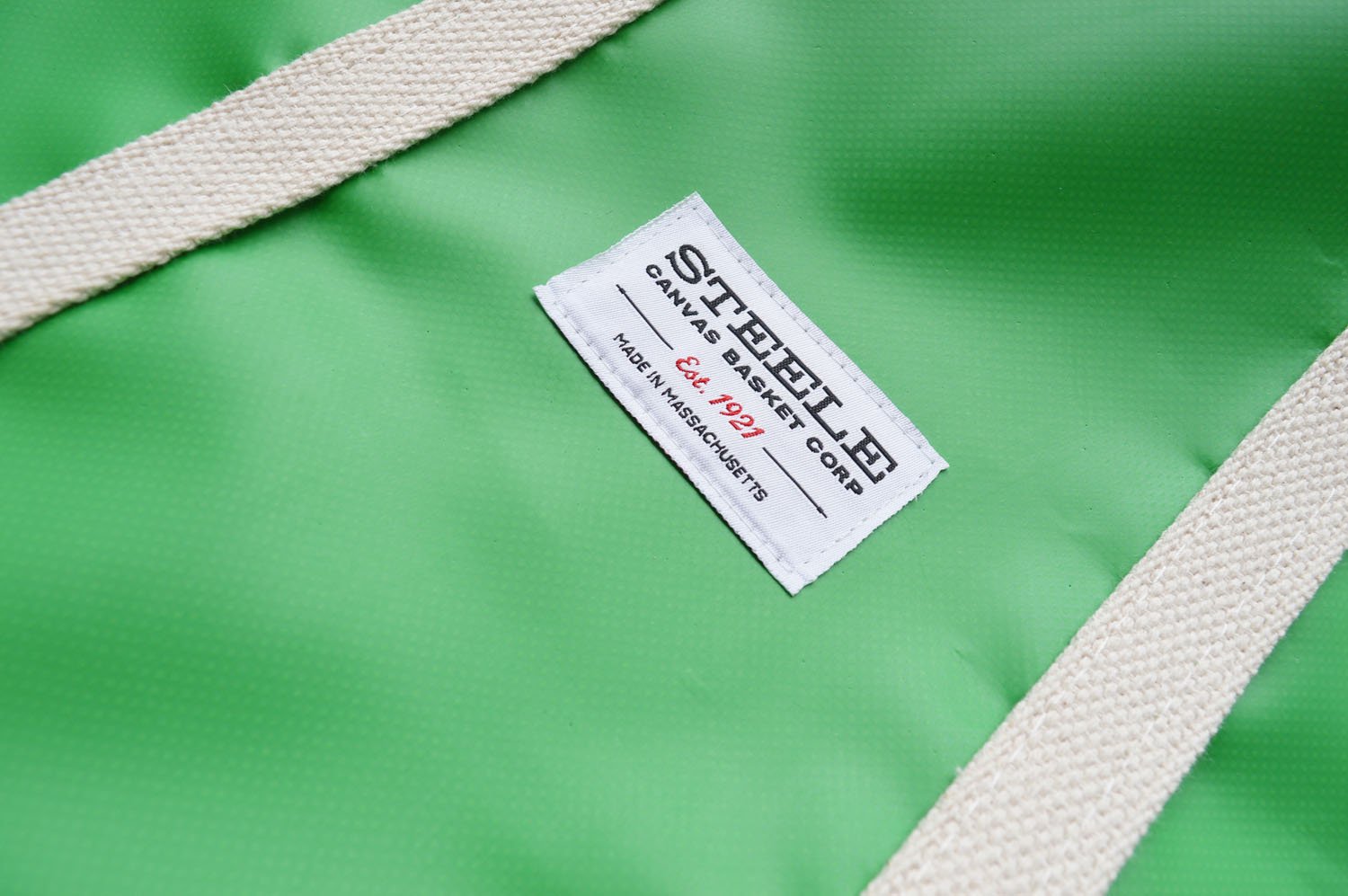 【バーンストア】STEELE CANVAS BASKET / Lime Green Beach Tote