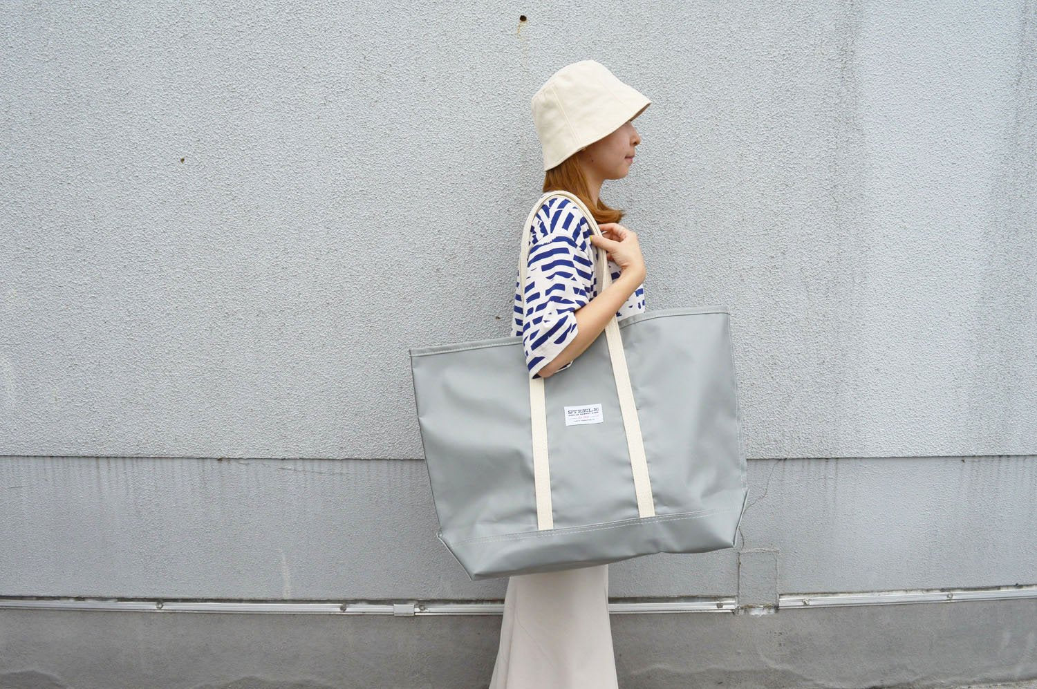 【バーンストア】STEELE CANVAS BASKET / Grey Steeletex Beach Tote