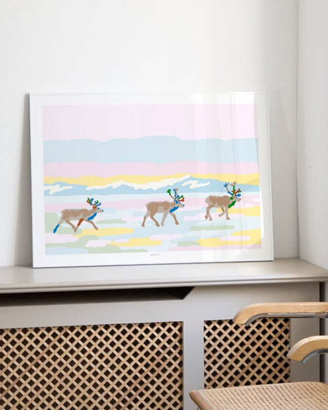 【バーンストア】WARMGREY TAIL / REINDEER POSTER 500mm x 700mm