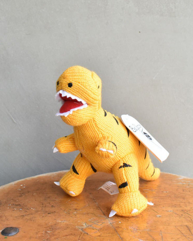 【バーンストア】Best Years / T Rex Knitted Dinosaur Rattle
Yellow