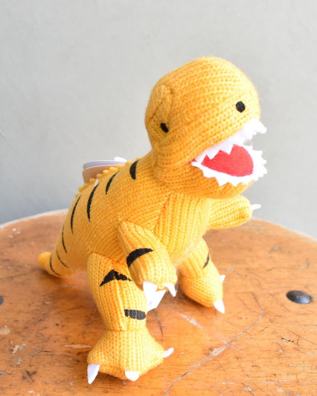【バーンストア】Best Years / T Rex Knitted Dinosaur Rattle
Yellow