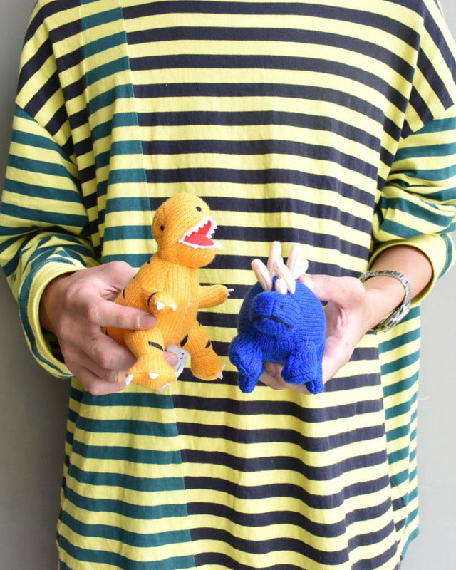 【バーンストア】Best Years / T Rex Knitted Dinosaur Rattle
Yellow