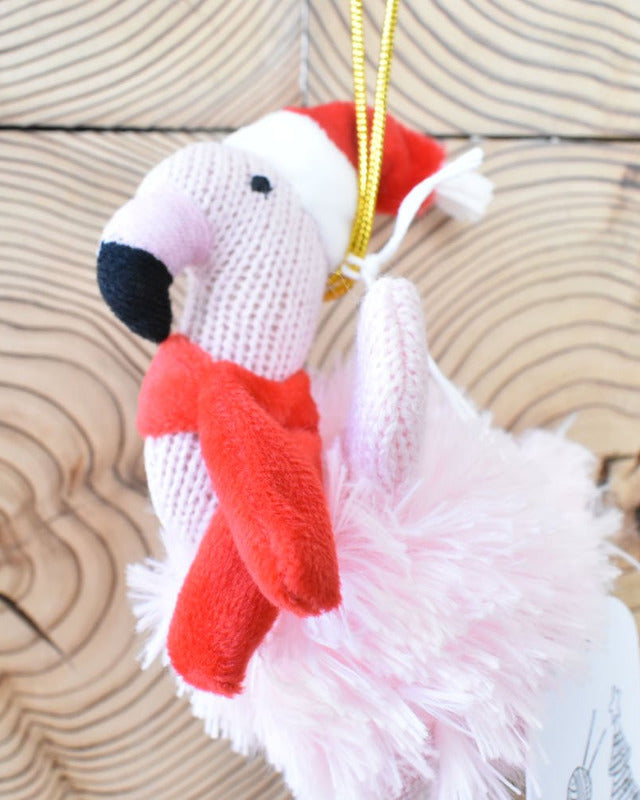 【バーンストア】Best Years / Flamingo Christmas Ornament