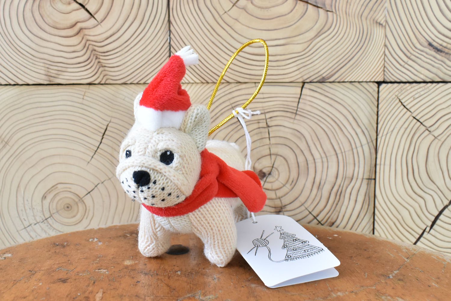 【バーンストア】Best Years / Bull Dog Christmas Ornament