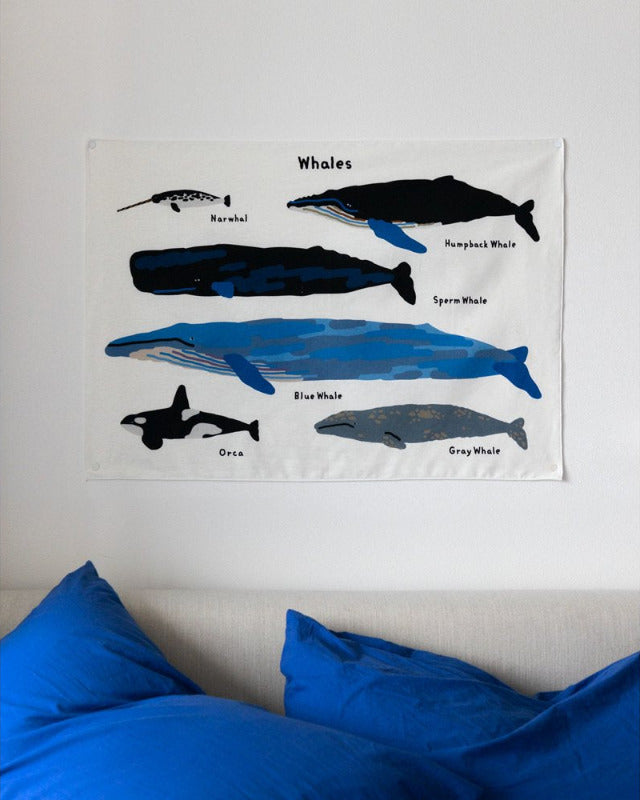 【バーンストア】WARMGREY TAIL / WHALES SMALL FABRIC