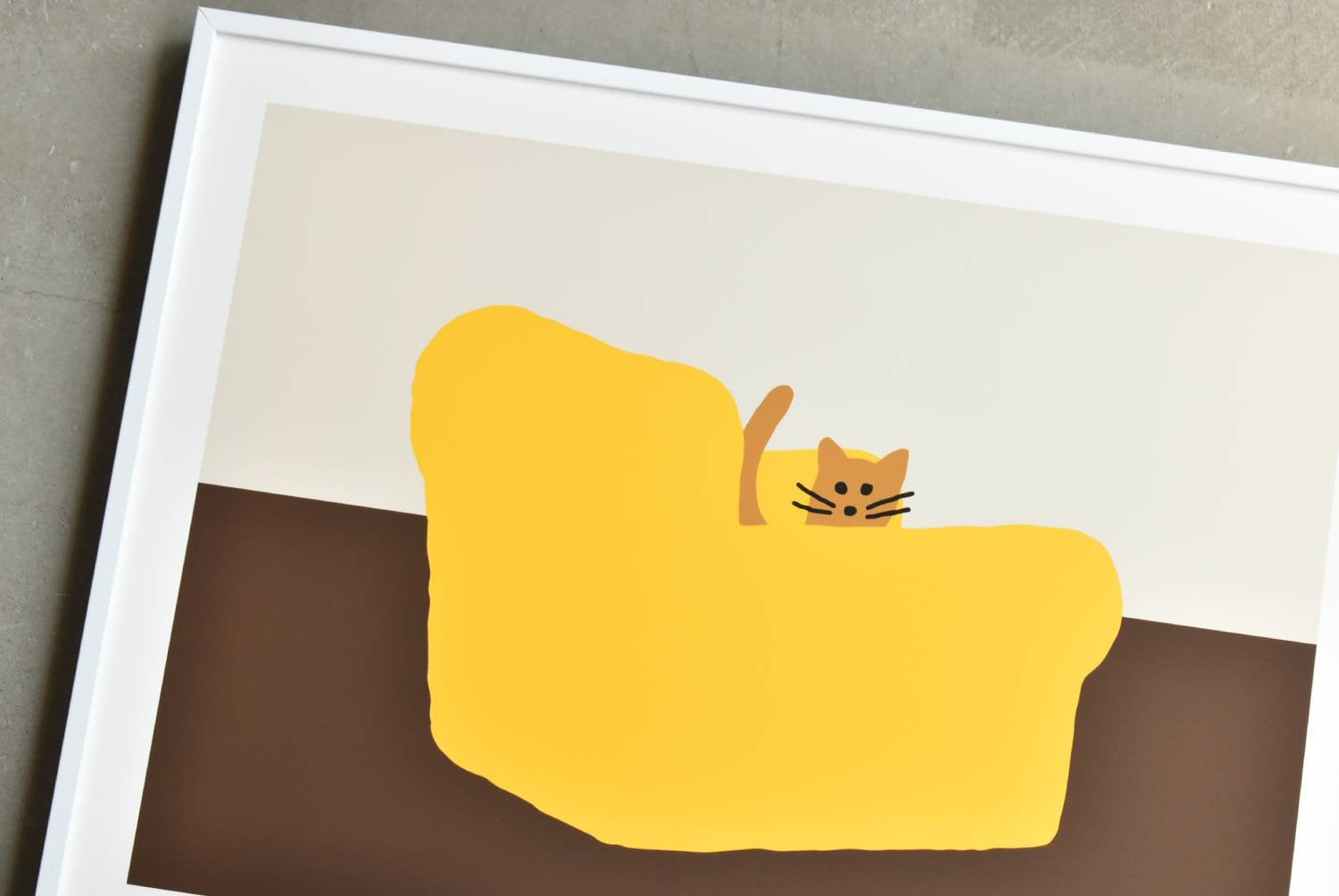 【バーンストア】WARMGREY TAIL / ARMCHAIR - YELLOW POSTER 300mm x 400mm