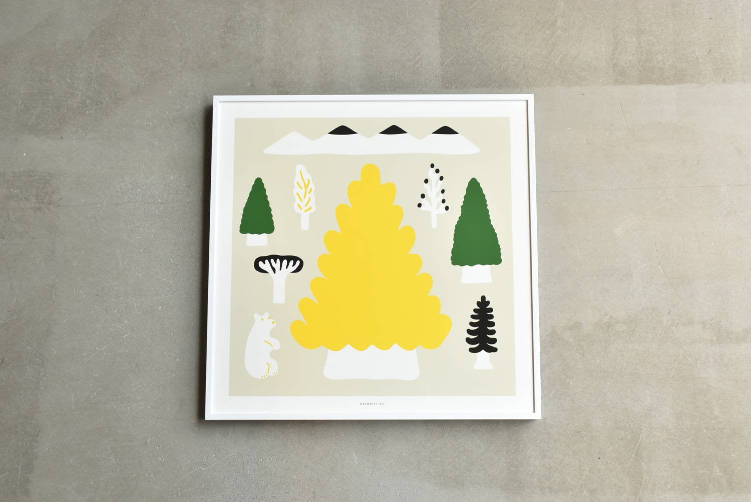 【バーンストア】WARMGREY TAIL / MY YELLOW TREE POSTER 380mm x 380mm