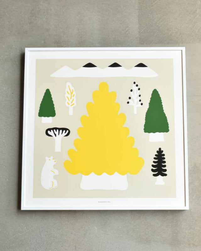 【バーンストア】WARMGREY TAIL / MY YELLOW TREE POSTER 380mm x 380mm