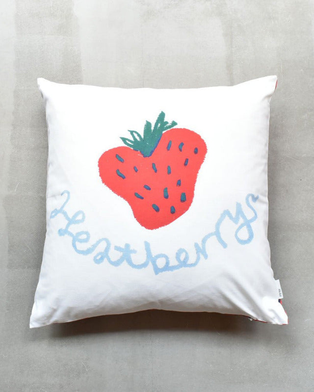 【バーンストア】Nukit / heartberry  (white) クッションカバー