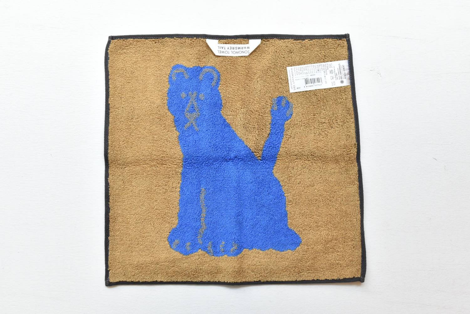 【バーンストア】WARMGREY TAIL / LIONESS HAND TOWEL - BROWN