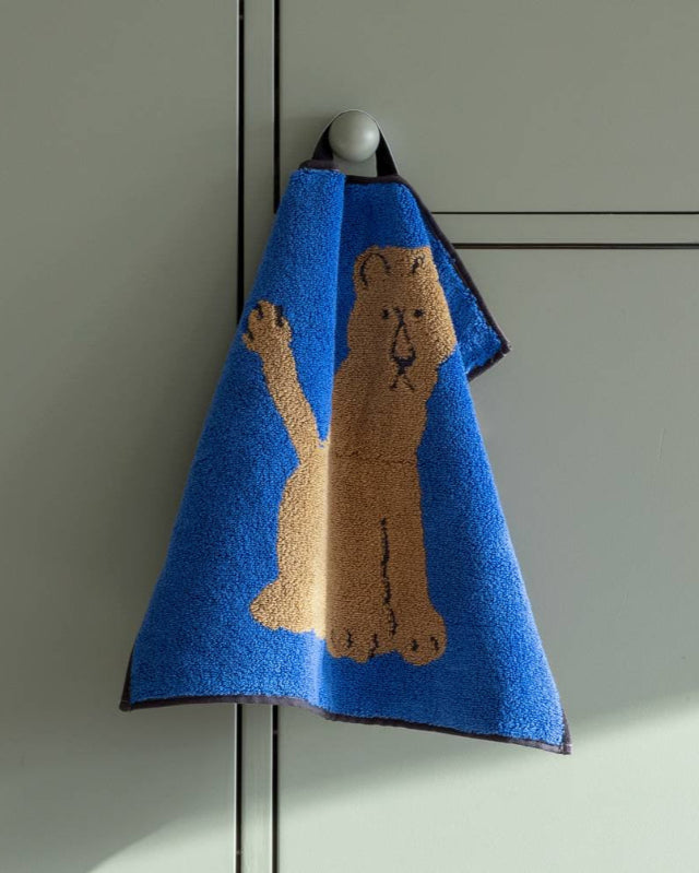 【バーンストア】WARMGREY TAIL / LIONESS HAND TOWEL - BROWN