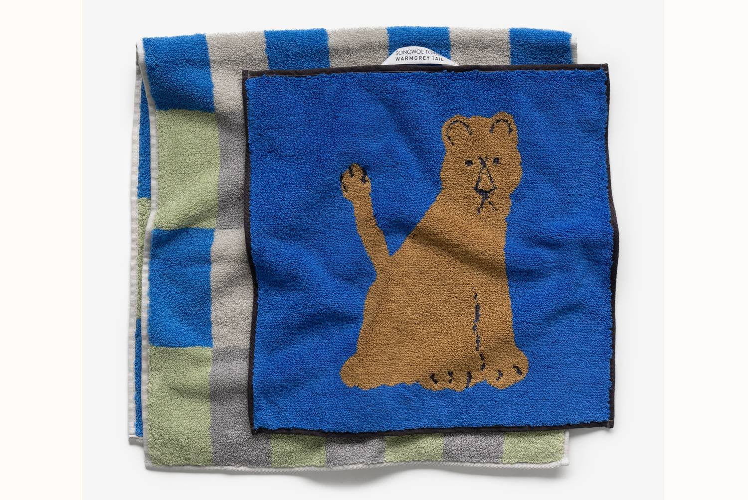 【バーンストア】WARMGREY TAIL / LIONESS HAND TOWEL - BROWN