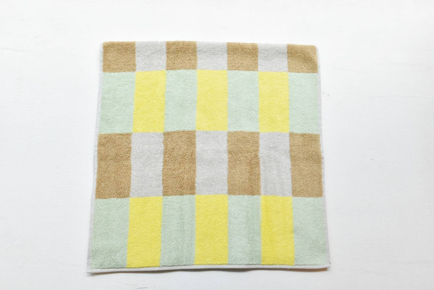 【バーンストア】WARMGREY TAIL / CHECK TOWEL - SAND YELLOW