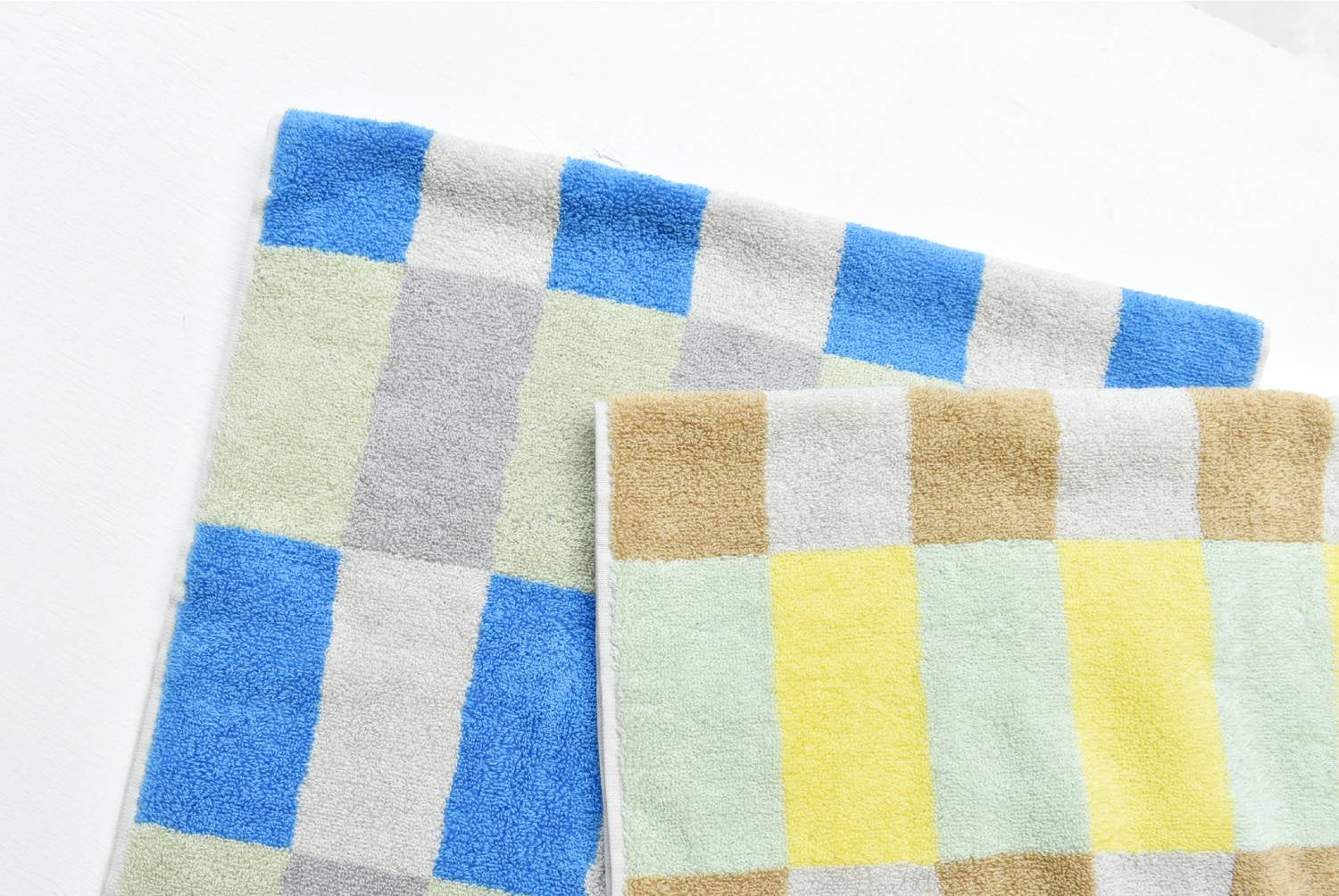 【バーンストア】WARMGREY TAIL / CHECK TOWEL - SAND YELLOW