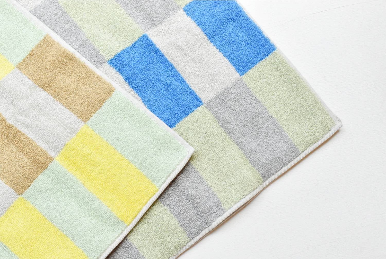 【バーンストア】WARMGREY TAIL / CHECK TOWEL - SAND YELLOW