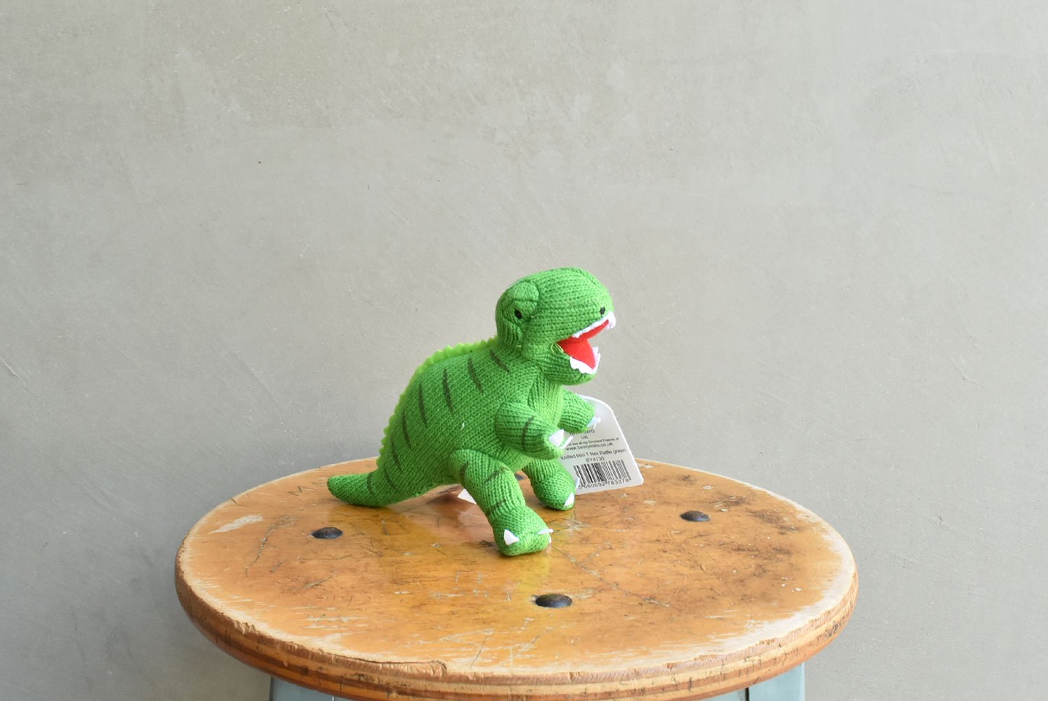 【バーンストア】Best Years / Knitted  Mini T Rex Rattle Green