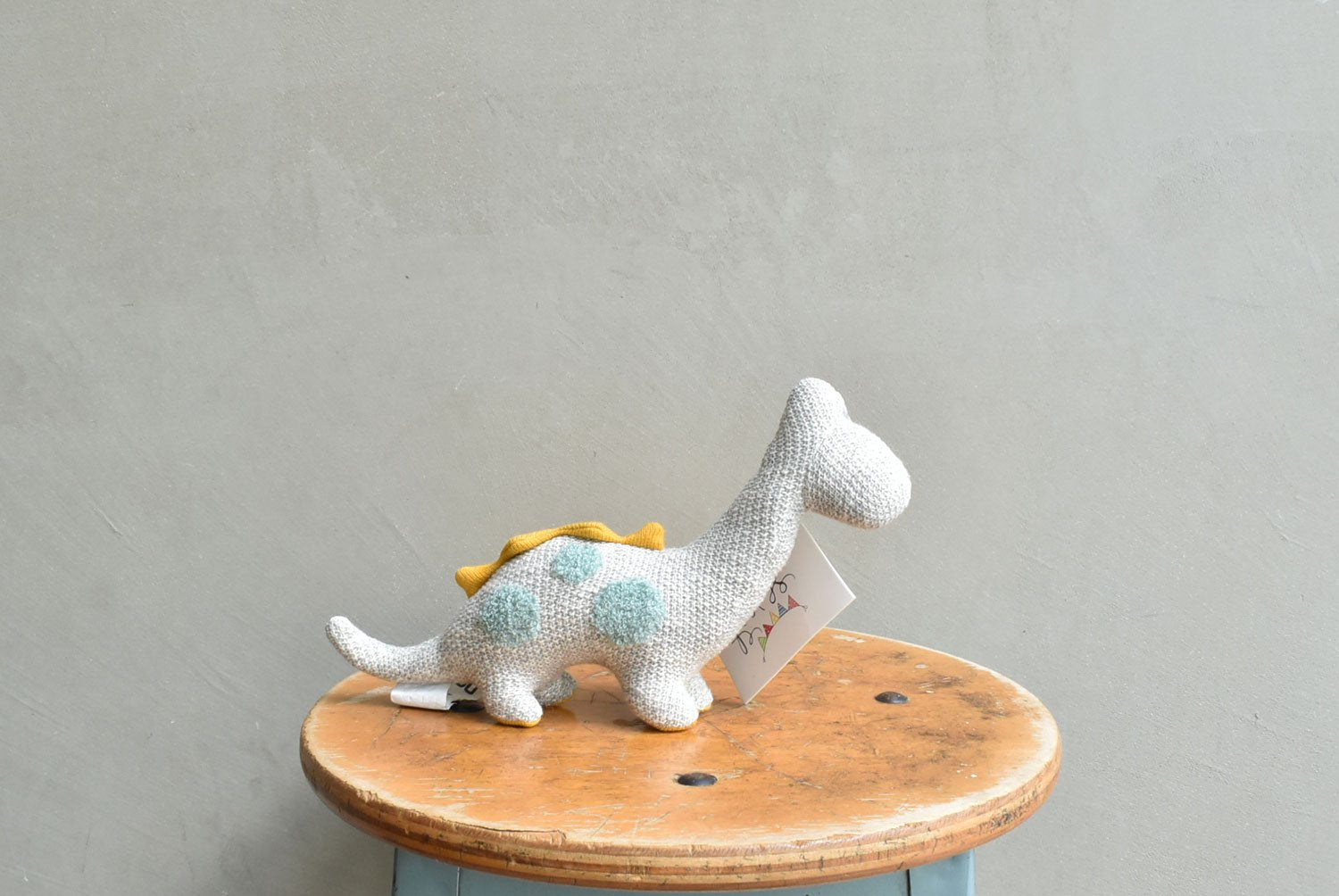 【バーンストア】Best Years / Knitted Organic Cotton Diplodocus Small Dinosaur Toy