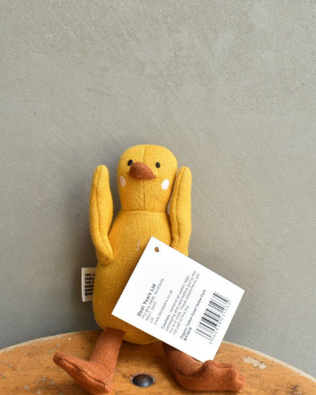 【バーンストア】Best Years / Knitted Organic Cotton Small Yellow Duck Toy