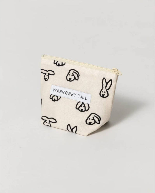 【バーンストア】WARMGREY TAIL / BUNNY STANDING POUCH -IVORY [S]