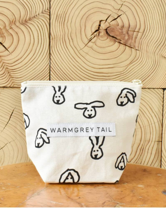 【バーンストア】WARMGREY TAIL / BUNNY STANDING POUCH -IVORY [S]