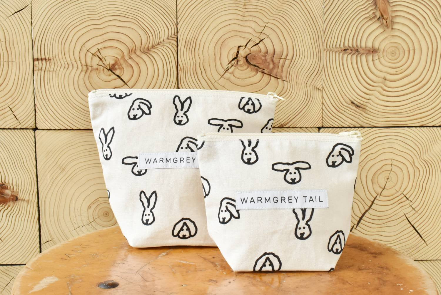 WARMGREY TAIL(ウォームグレーテール）/ BUNNY STANDING POUCH -IVORY