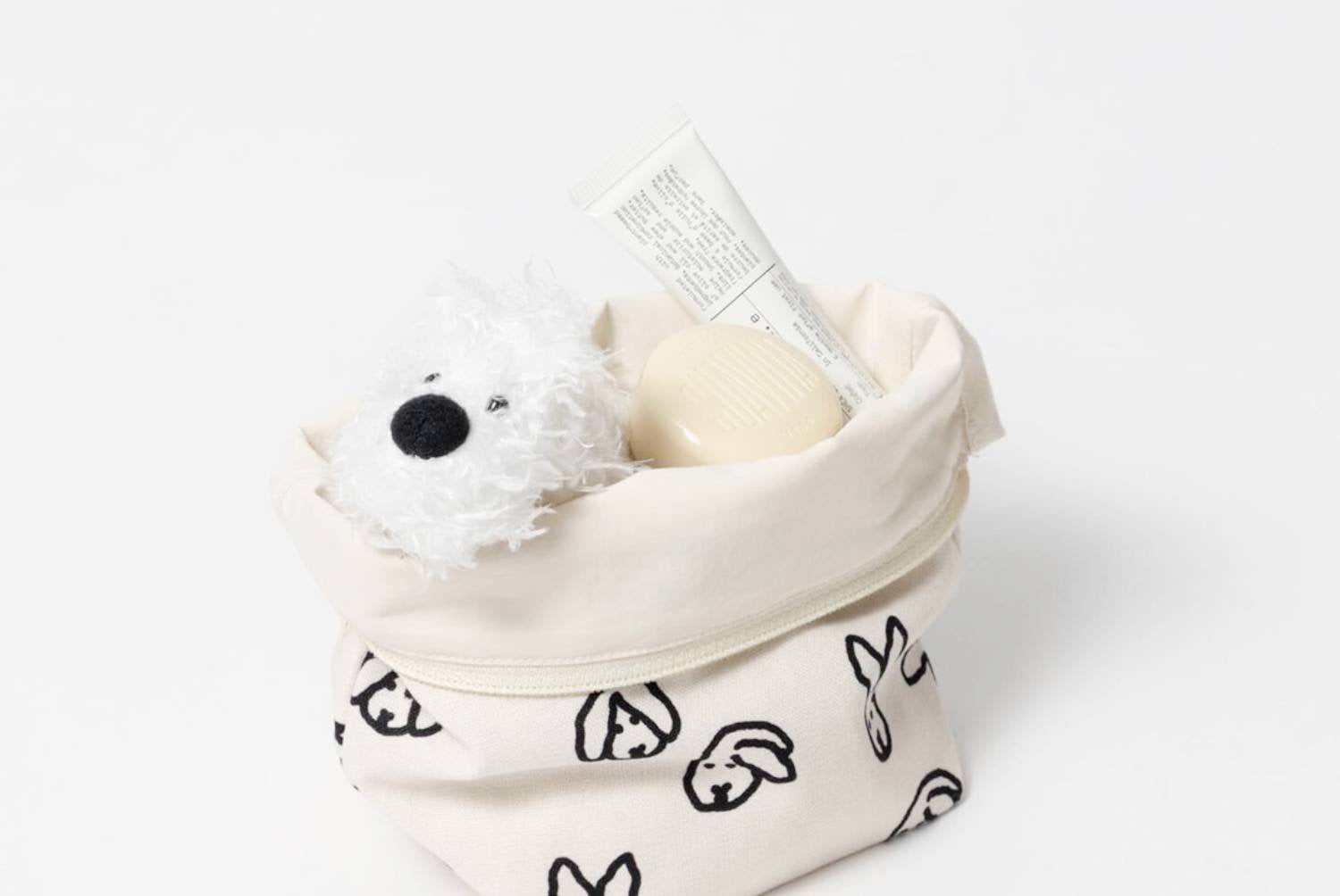 【バーンストア】WARMGREY TAIL / BUNNY STANDING POUCH -IVORY [S]