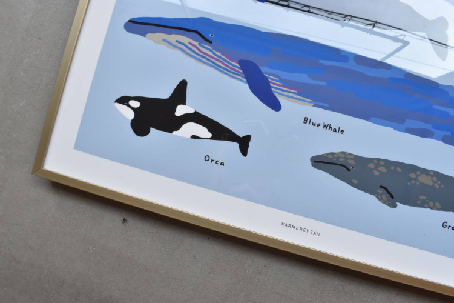 【バーンストア】WARMGREY TAIL / WHALES POSTER 300mm x 400mm