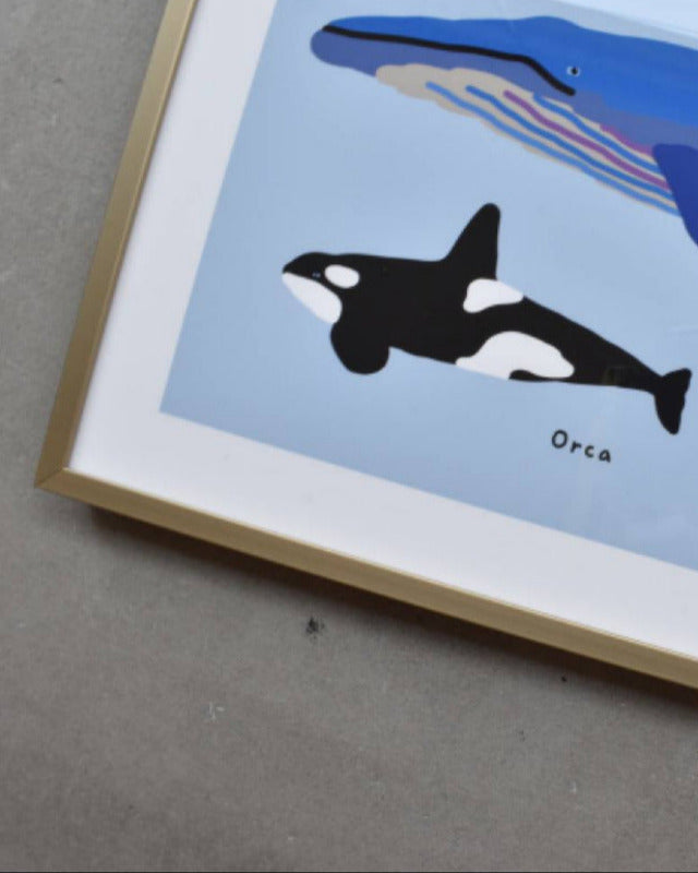 【バーンストア】WARMGREY TAIL / WHALES POSTER 300mm x 400mm WA21343/WA21150