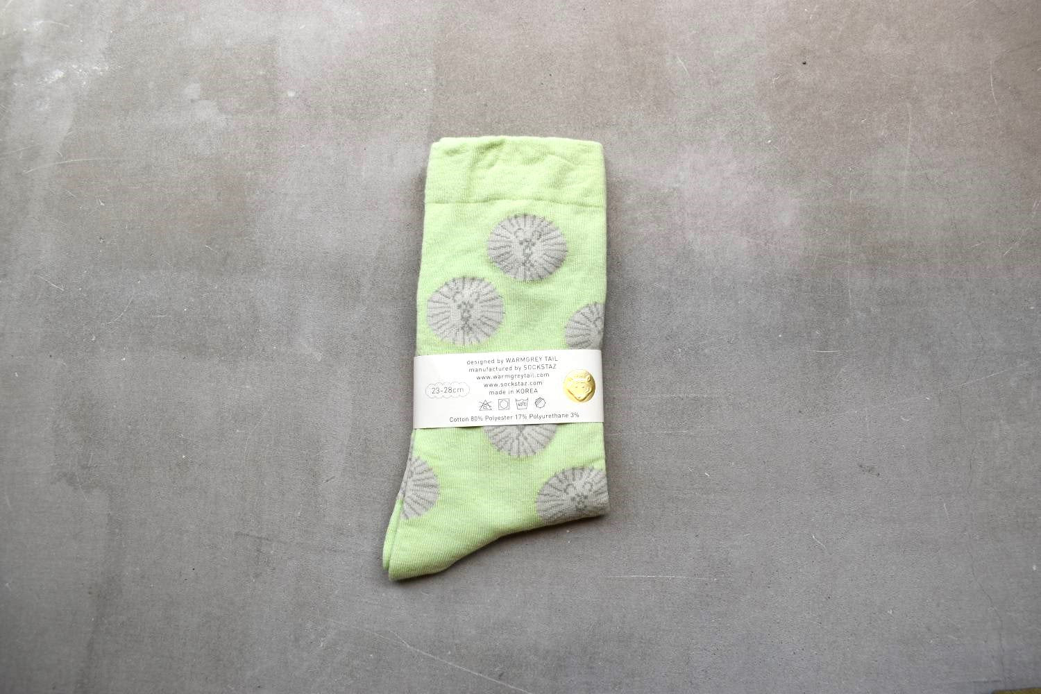 【バーンストア】WARMGREY TAIL LION - MINT SOCKS