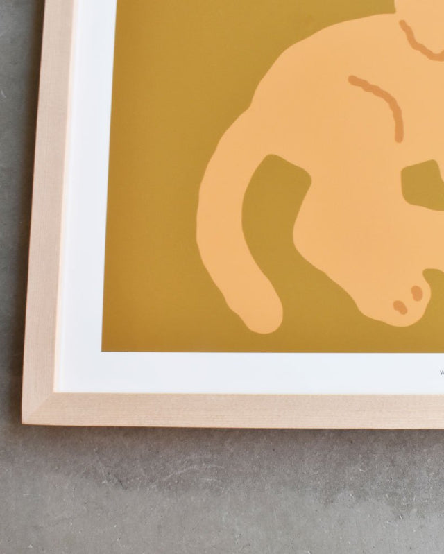 【バーンストア】WARMGREY TAIL / SLEEPING DOG  POSTER 300mm x 400mm WA210159/WA21347