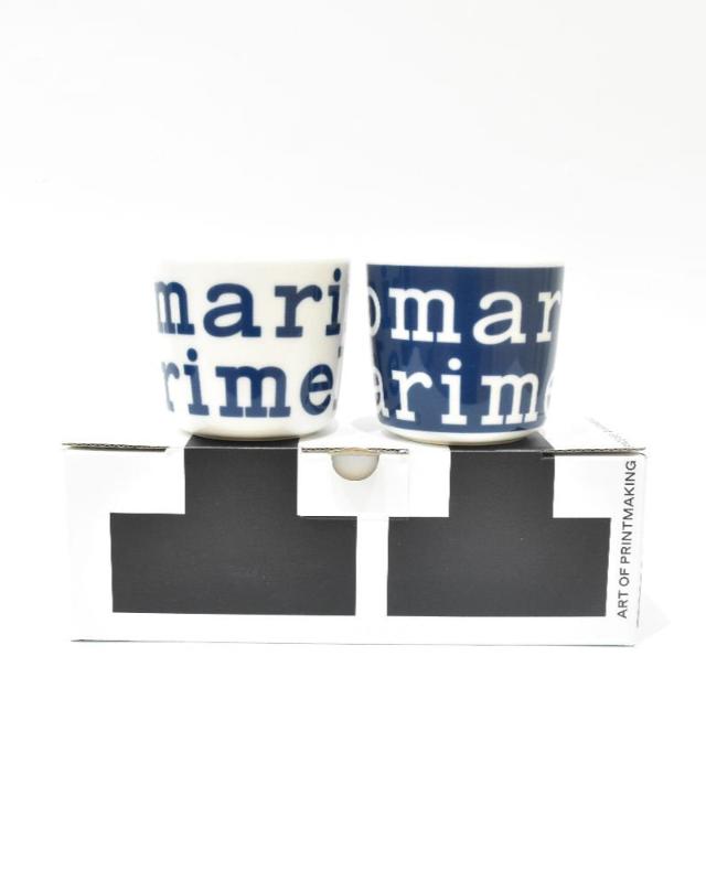 【マリメッコ】 日本限定 Marimekko Logo コーヒーカップセット（ハンドルなし）　52249473107