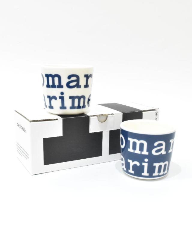 【マリメッコ】 日本限定 Marimekko Logo コーヒーカップセット（ハンドルなし）　52249473107