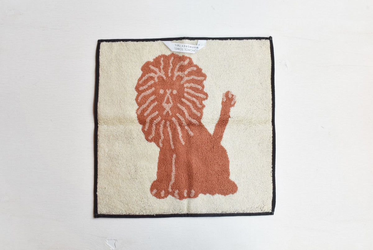 WARMGREY TAIL(ウォームグレーテール）/ LION HAND TOWEL - CREAM【バーンストア】
