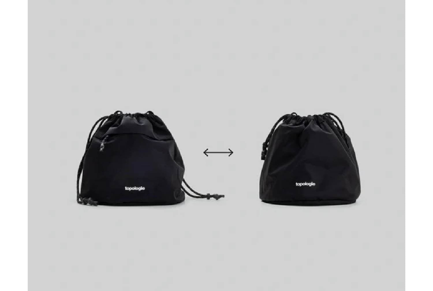 topologie / Reversible Bucket 【バッグ単体】(Black/TechSateen)