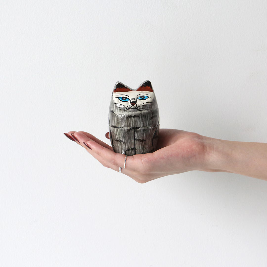 DETAIL(ディテール)/Papier Mache Standing Cat : パピエ マシェ スタンディング キャット 小物入れ 【サラダボゥル】