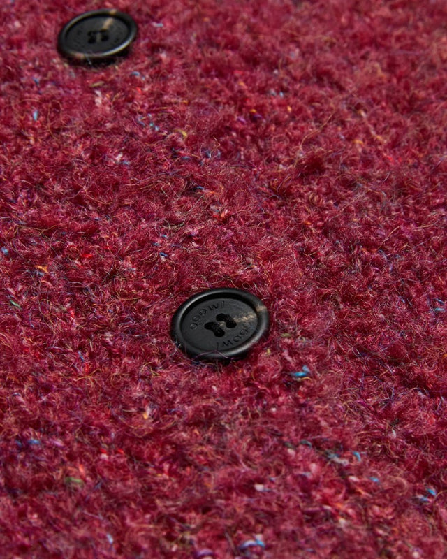 【バーンストア】ooowl /    BOUCLE KNIT CARDIGAN BURGUNDY