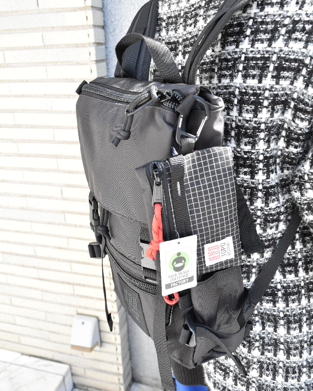 TOPO DESIGNS (トポデザイン）/ MOUNTAIN ACCESSORY BAG ‐ Black/Grid 【バーンストア】