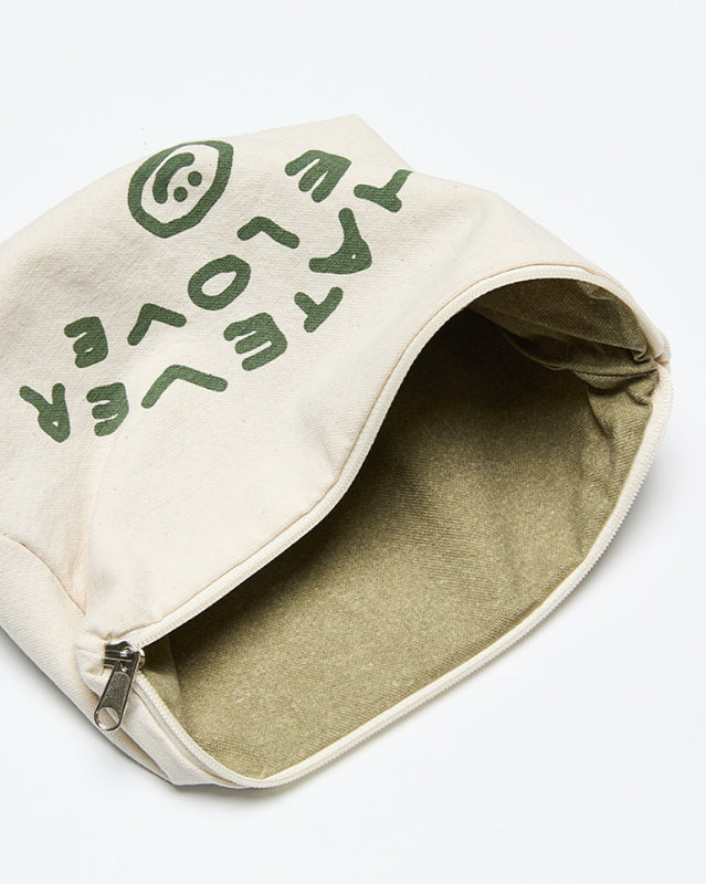 【バーンストア】ooowl /  PIGMENT POUCH WE LOVE IVORY