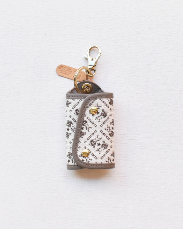 【イルビゾンテ】モノグラム プリント レザー キーケース 54262305229