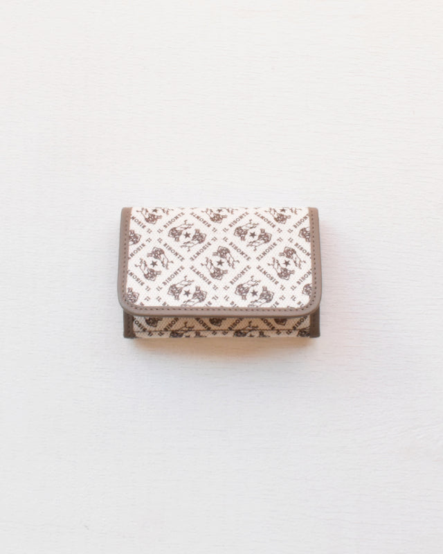 【イルビゾンテ】モノグラム プリント レザー カードケース  54262305129