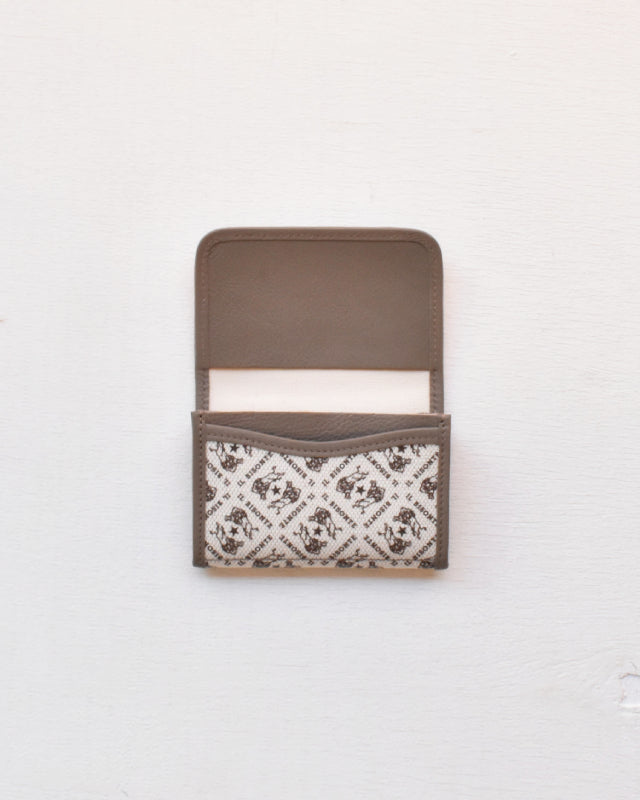 【イルビゾンテ】モノグラム プリント レザー カードケース  54262305129