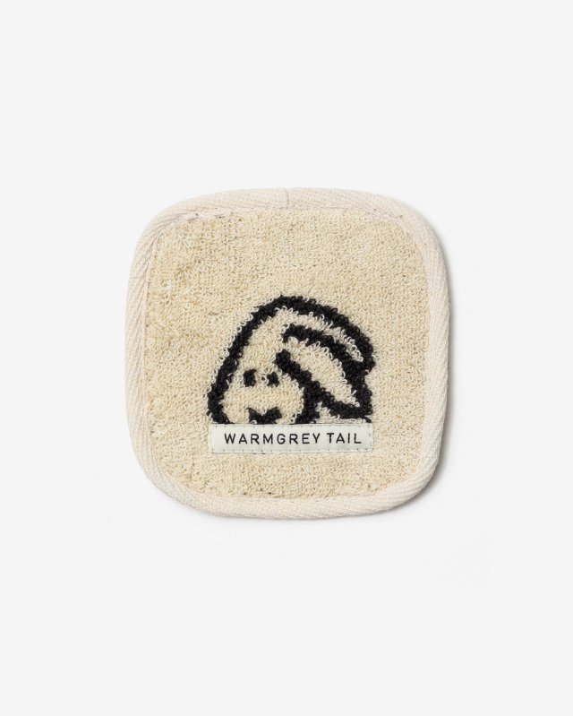 WARMGREY TAIL(ウォームグレーテール）/  BUNNY BUNNY TOWEL COASTER - CREAM コースター【バーンストア】