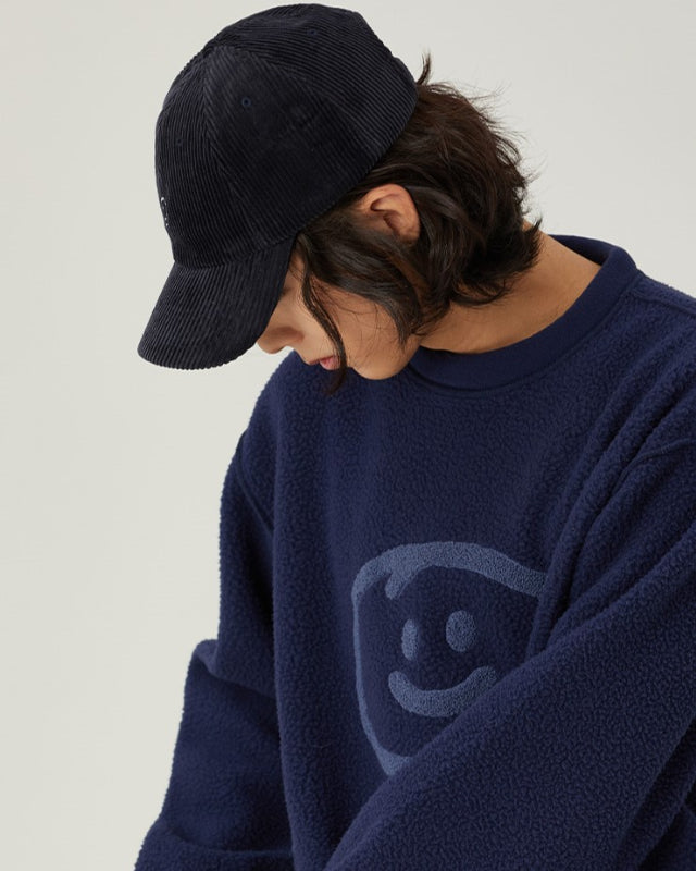 【バーンストア】ooowl /  CORDUROY CAP LOVE DARK NAVY