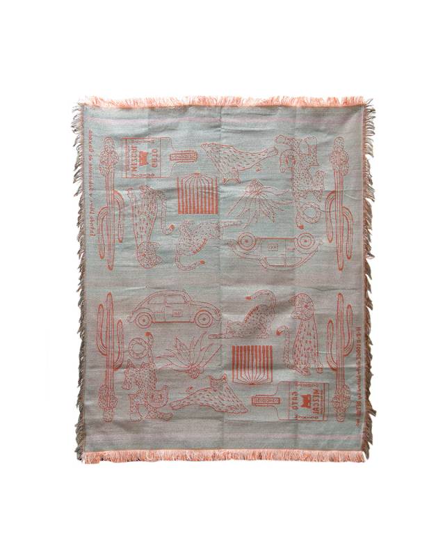 HERE by DETAIL / OAX Throwket "Cat and more  Apricot"
