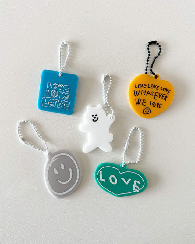 【バーンストア】ooowl / KEYRING LOVE GREY